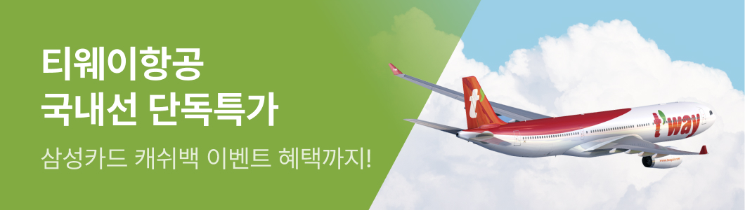 티웨이항공 최대 2,000P적립